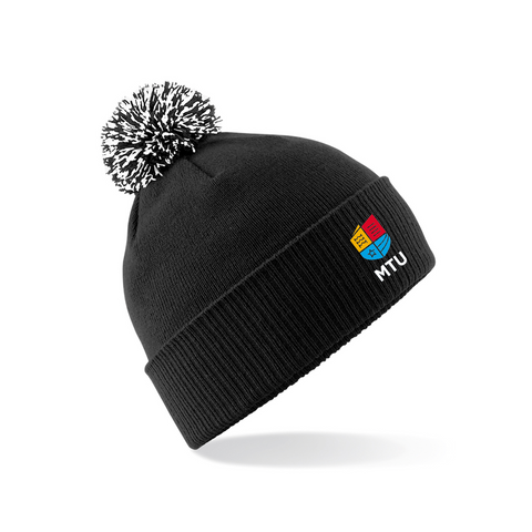 MTU Cuffed Beanie Hat - Black