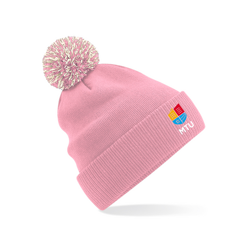 MTU Cuffed Beanie Hat - Dust Pink