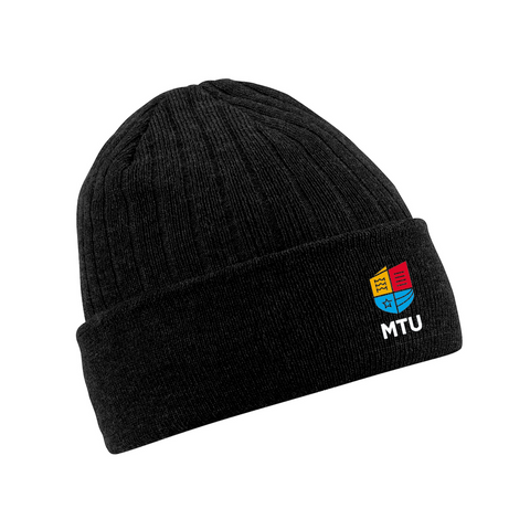 MTU Thinsulate Winter Beanie Hat - Black