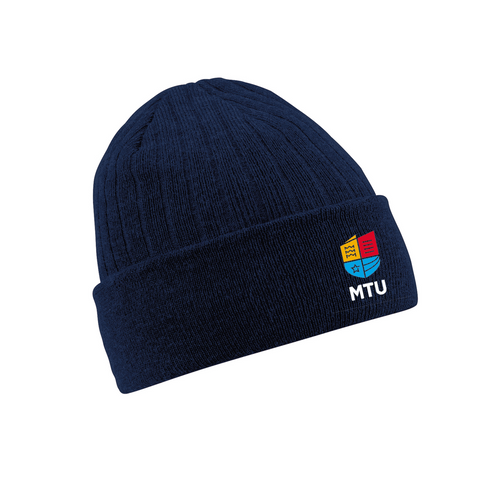 MTU Thinsulate Winter Beanie Hat - Navy