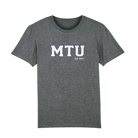 MTU Adult T-Shirt - Charcoal with White Letters